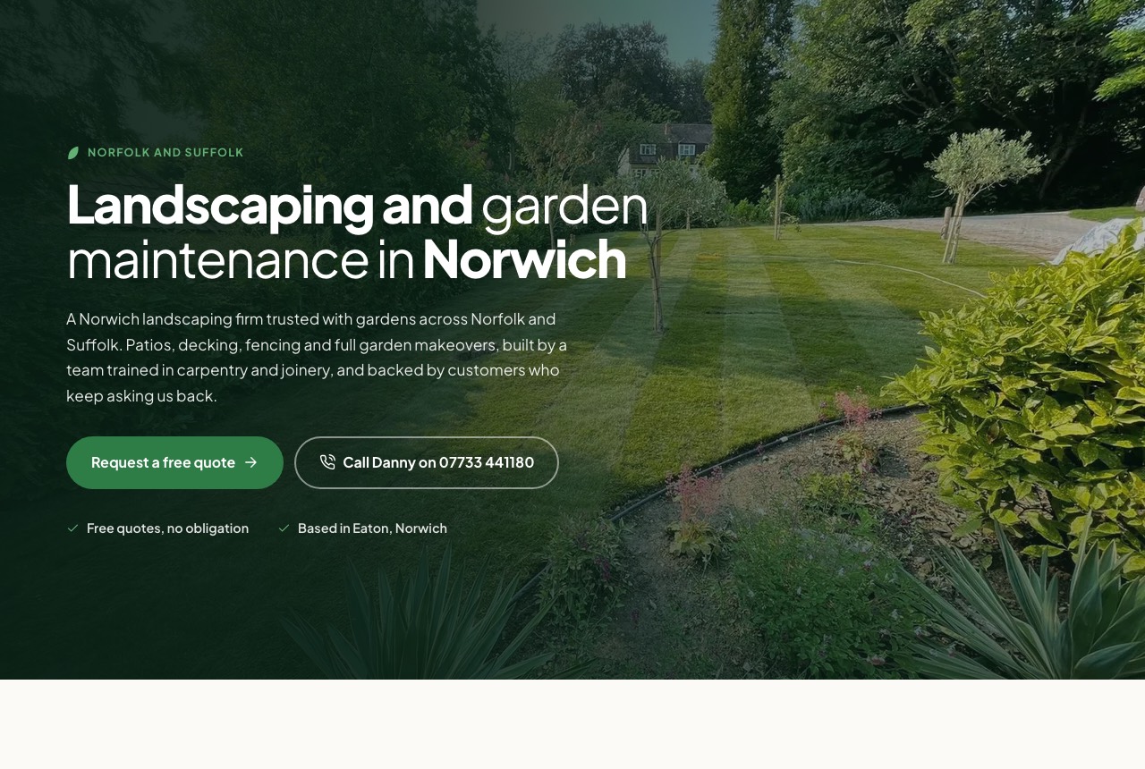 The rebuilt Bowen's Landscapes homepage